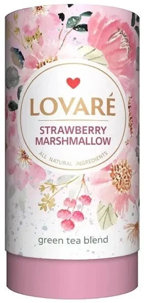 Lovare Strawberry Marshmallow Green Tea Blend 80g