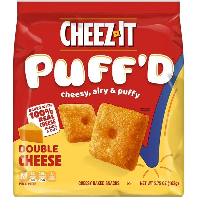 Cheez-It Puff’d Double Cheese Cracker 163g (Best Before : 16 Feb 2026)