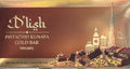 D'lish Pistachio Kunafa Gold Bar 999.00% (Best Before 03/2026)