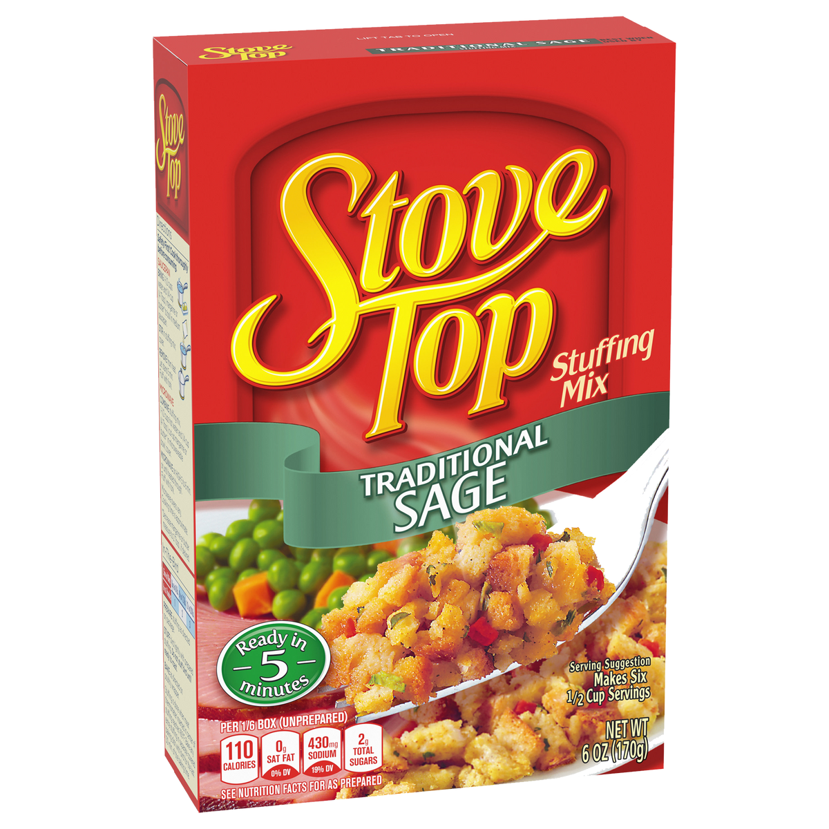 Stove Top Traditional Sage Stuffing Mix 170g (Best Before : 06 June 2026)