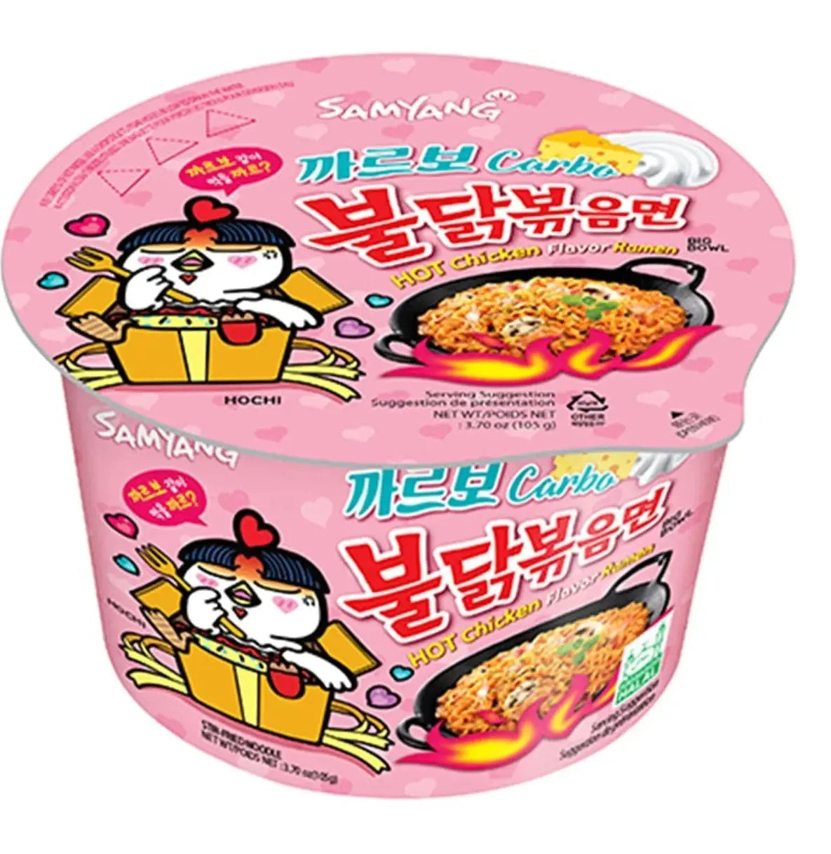 Samyang Buldak Carbo Hot Chicken Flavour Ramen 105g (Best Before : 08 July 2026)