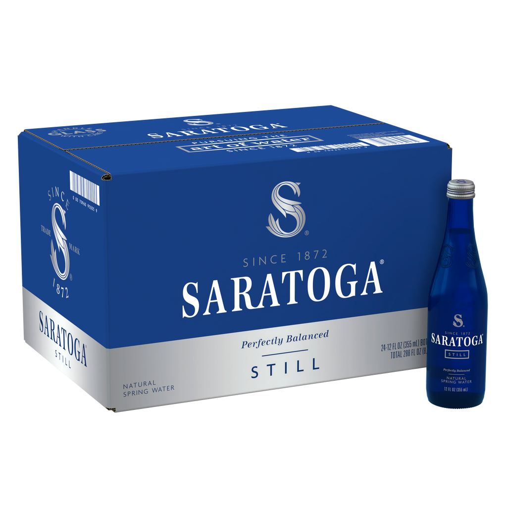 Saratoga Glass Twist Still Water 354ml (Pack of 24)