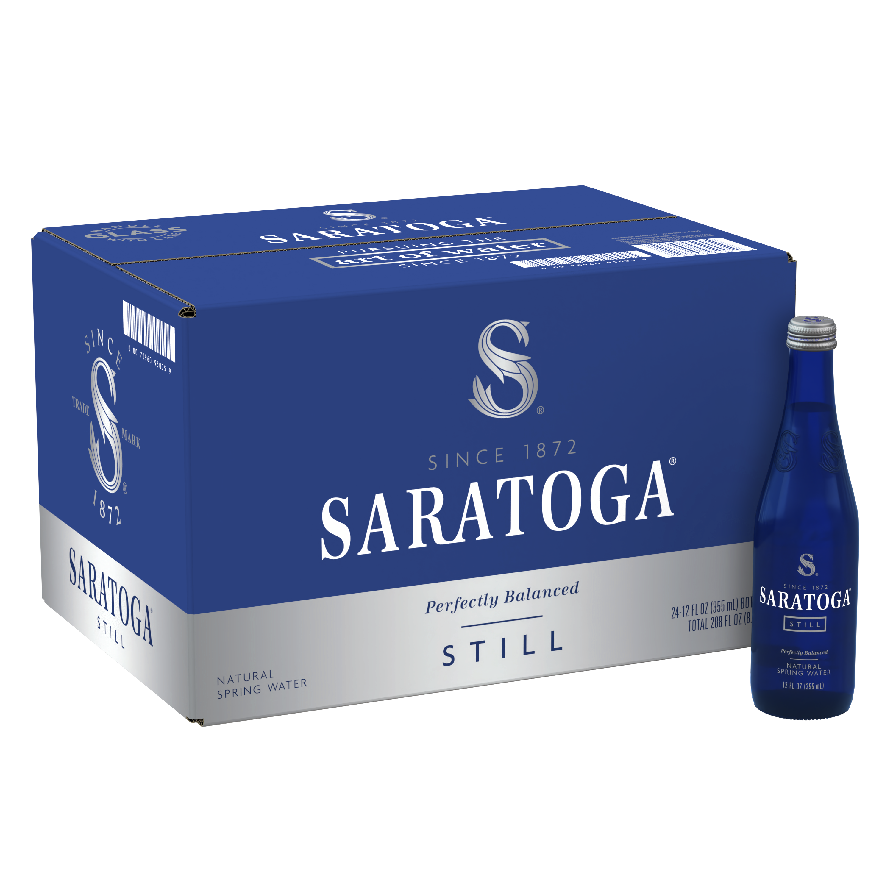 Saratoga Glass Twist Still Water 354ml (Pack of 24)