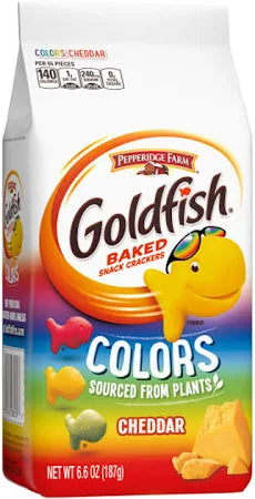 (Best Before Clearance Offer) Pepperidge Farms Goldfish Baked Snack Crackers 187g Cheese No Artificial Flavours | Choose Your Flavour & Size