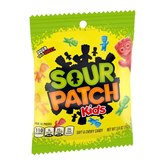Sour Patch Kids Soft & Chewy Candy Bags 102g (Pack of 2)