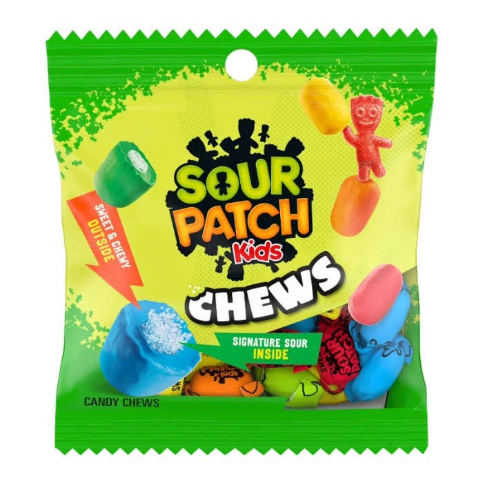 Sour Patch Kids Chews Soft & Chewy Candy Bag 60g
