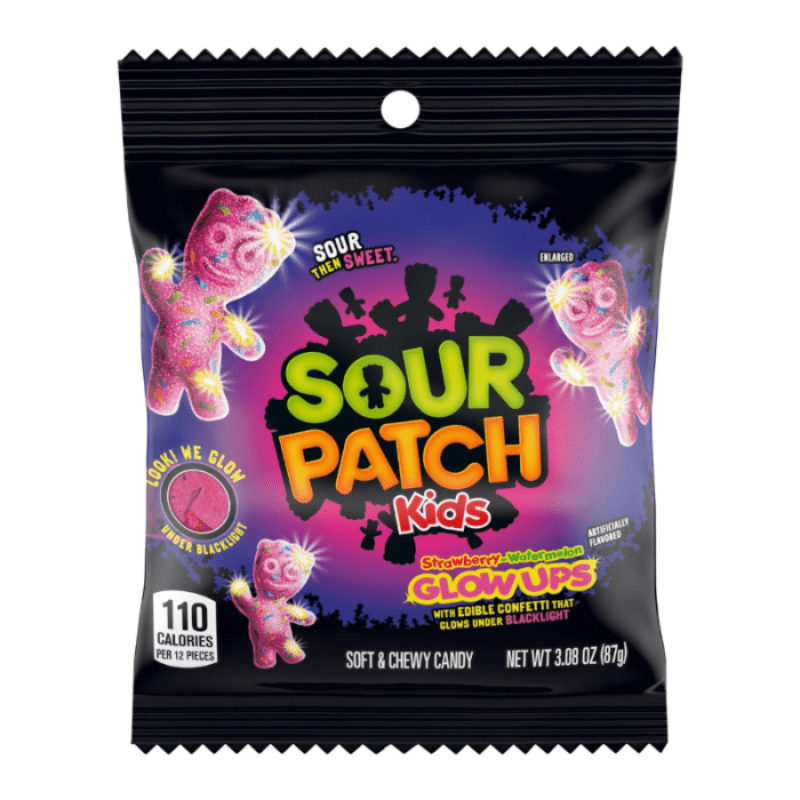 Sour Patch Glow Up Soft & Chewy Candy Bags 102g (Best Before Date:- 23/03/2026)