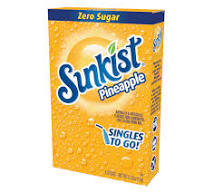 Singles To Go Sunkist Pineapple Drink Mix 15g (6 Sticks)