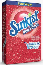 Singles To Go Sunkist Red Punch Drink Mix 15g (6 Sticks)