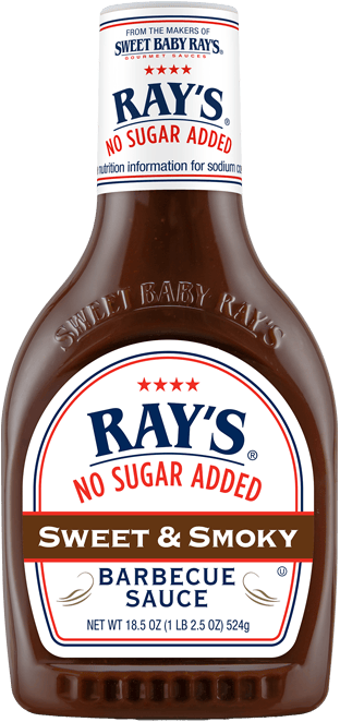 Ray's No Sugar Added Sweet & Smoky Barbecue Sauce 524g (Best Before Date:27/01/2026)