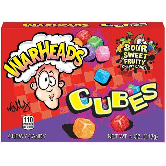Warheads Chewy Cubes Candy Box 113g(best before date 09/2025)