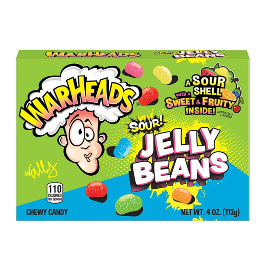 Warheads Sour Jelly Beans Candy Box 113g