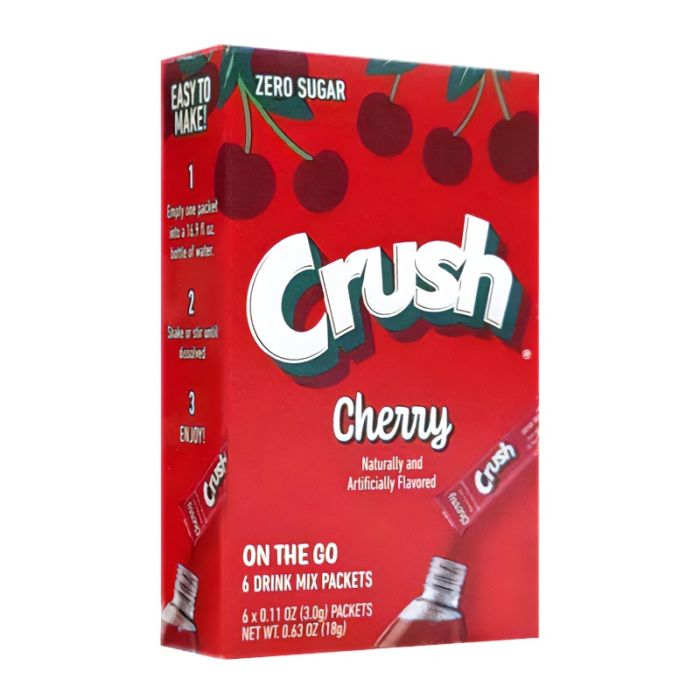 Singles To Go Crush Cherry Drink Mix 15.6g (6 Sticks)
