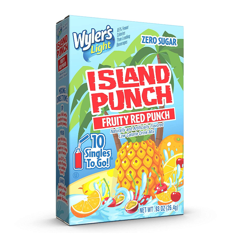 Wyler's Light Island Punch Fruity Red Punch 26g