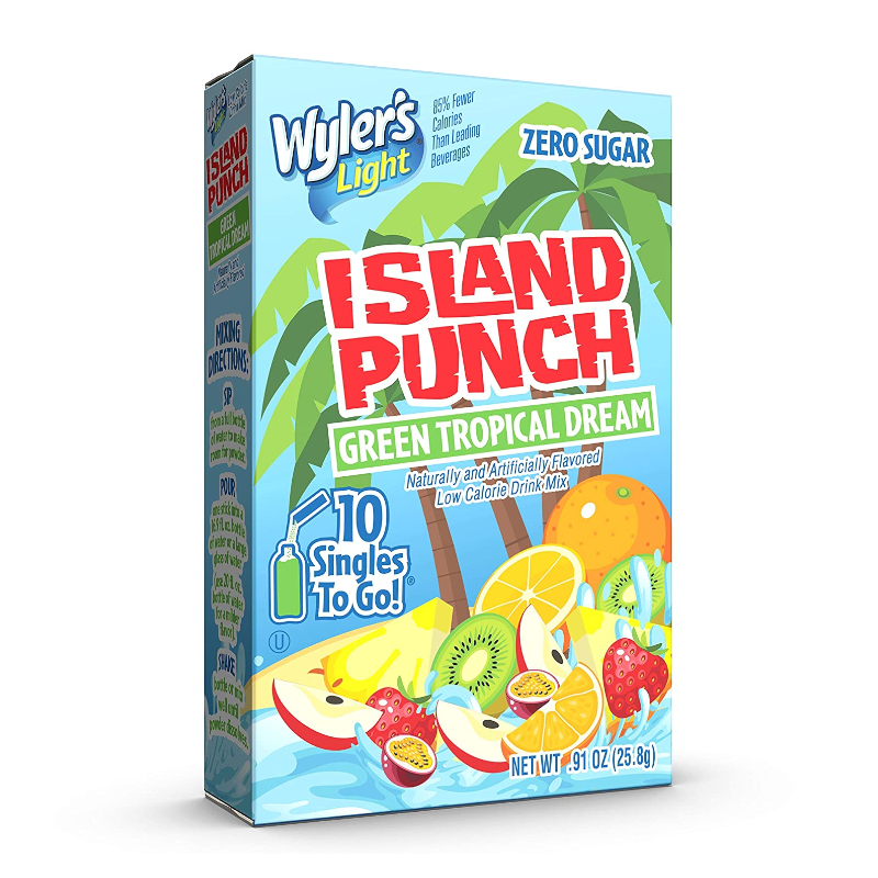 Wyler's Light Island Punch Tropical Green 26g