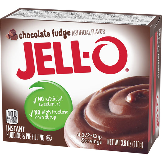 Jell-O Chocolate Fudge Instant Pudding & Pie Filling 96g