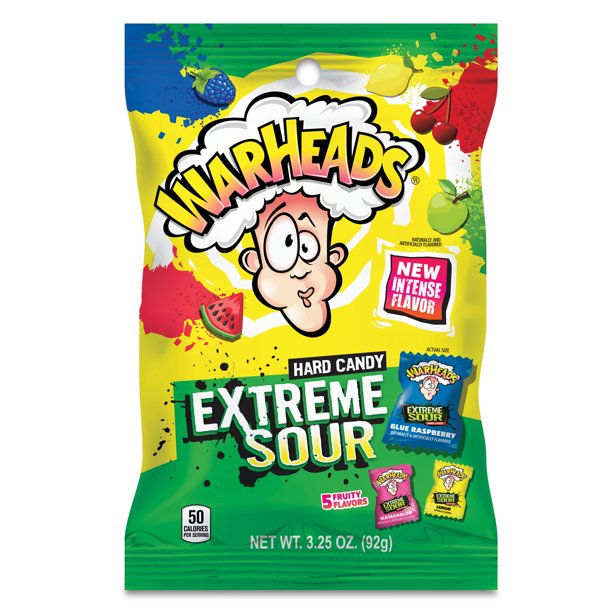 Warheads Extreme Sour Hard Candy 92g