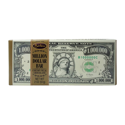 Barton's Million Dollar Creamy Milk Chocolate Bar 57g sold by American Grocer in the UK