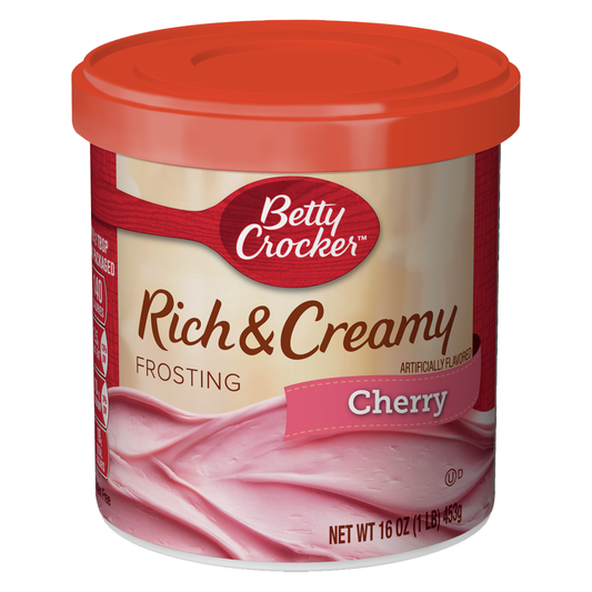 Betty Crocker Rich & Creamy Cherry Frosting 453g sold by American Grocer in the UK