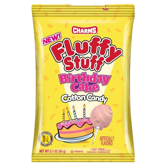 Charms Fluffy Stuff Birthday Cake Cotton Candy 60g