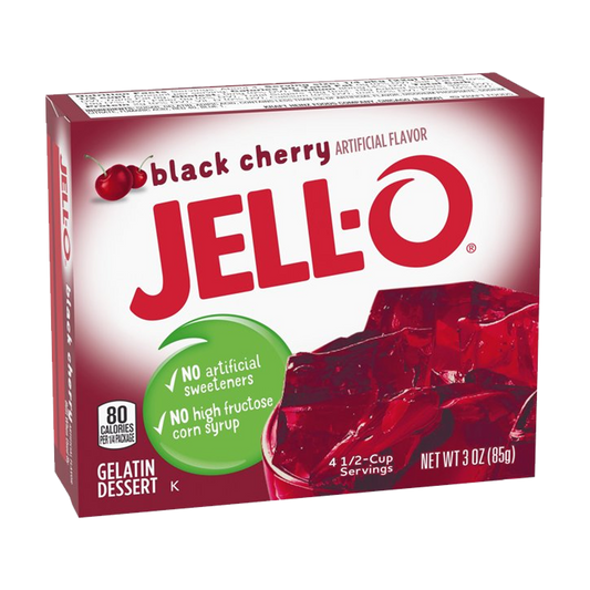 Jell-O Black Cherry Gelatin Dessert Mix 85g