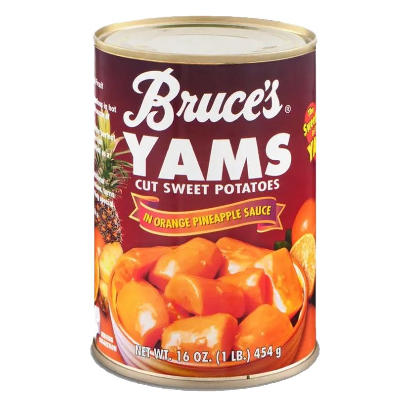Bruce's Yams Cut Sweet Potatoes in Orange Pineapple Sauce 454g Candy