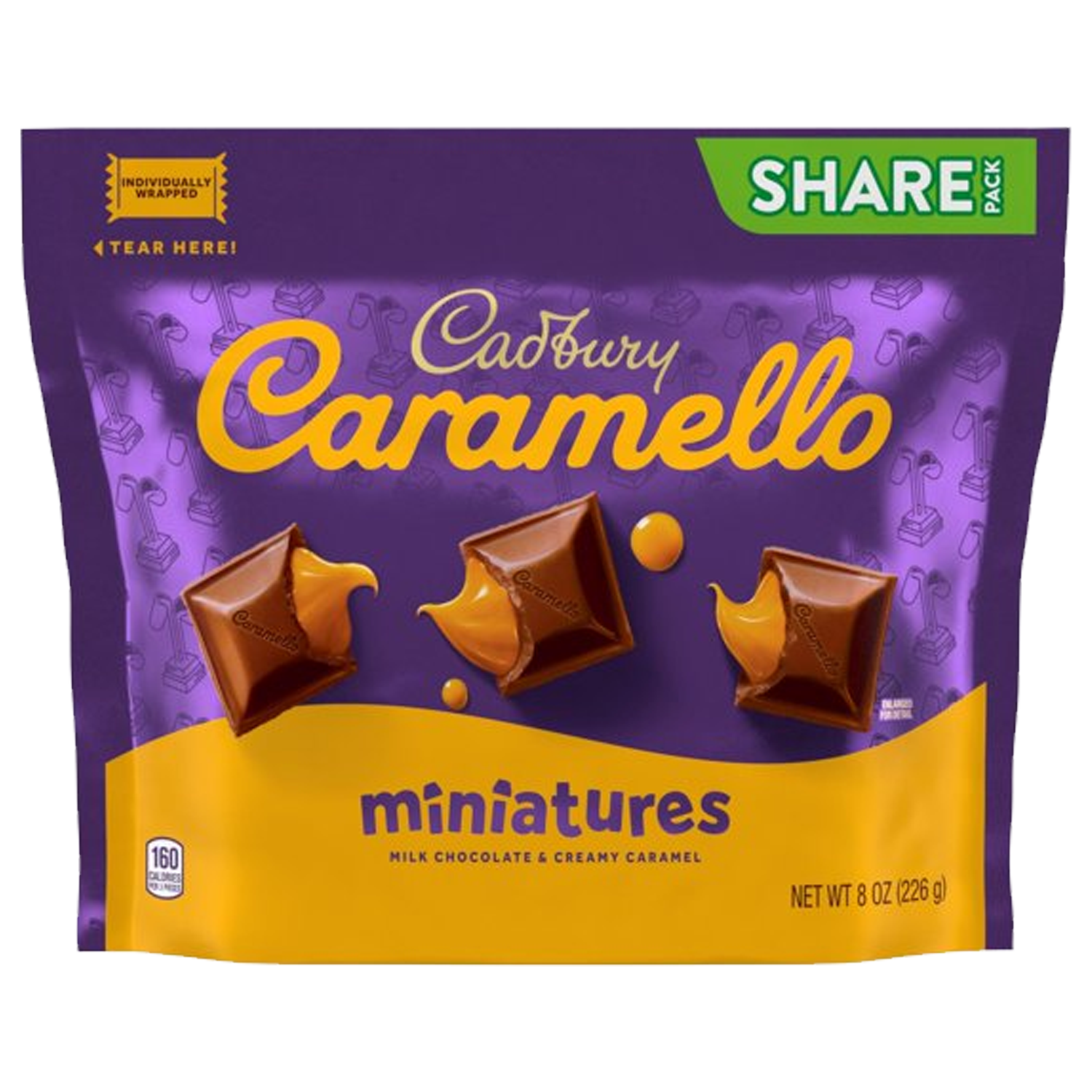 Cadbury Caramello Miniature's Milk Chocolate & Creamy Caramel 226g