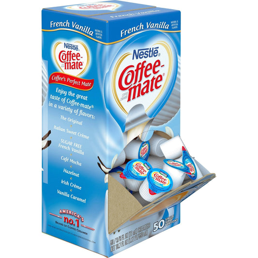 Nestle Coffee Mate Liquid French Vanilla Coffee Creamer 50ct