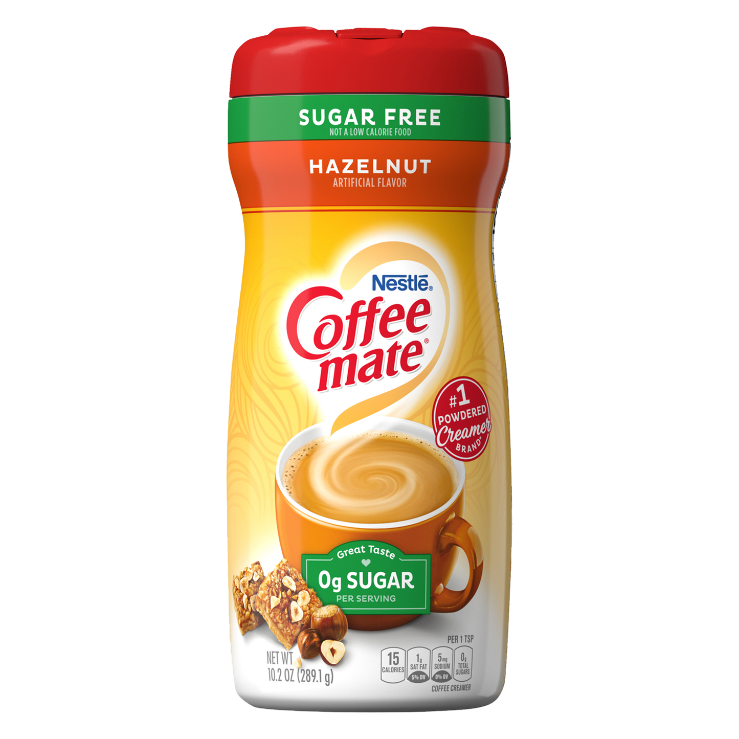 Nestle Coffee Mate Sugar Free Hazelnut Coffee Creamer 289.1g