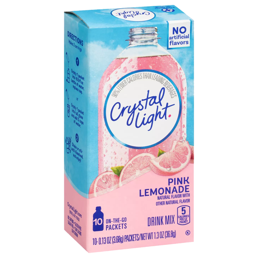 Crystal Light On The Go Pink Lemonade Drink Mix 36.8g sold by American grocer Uk