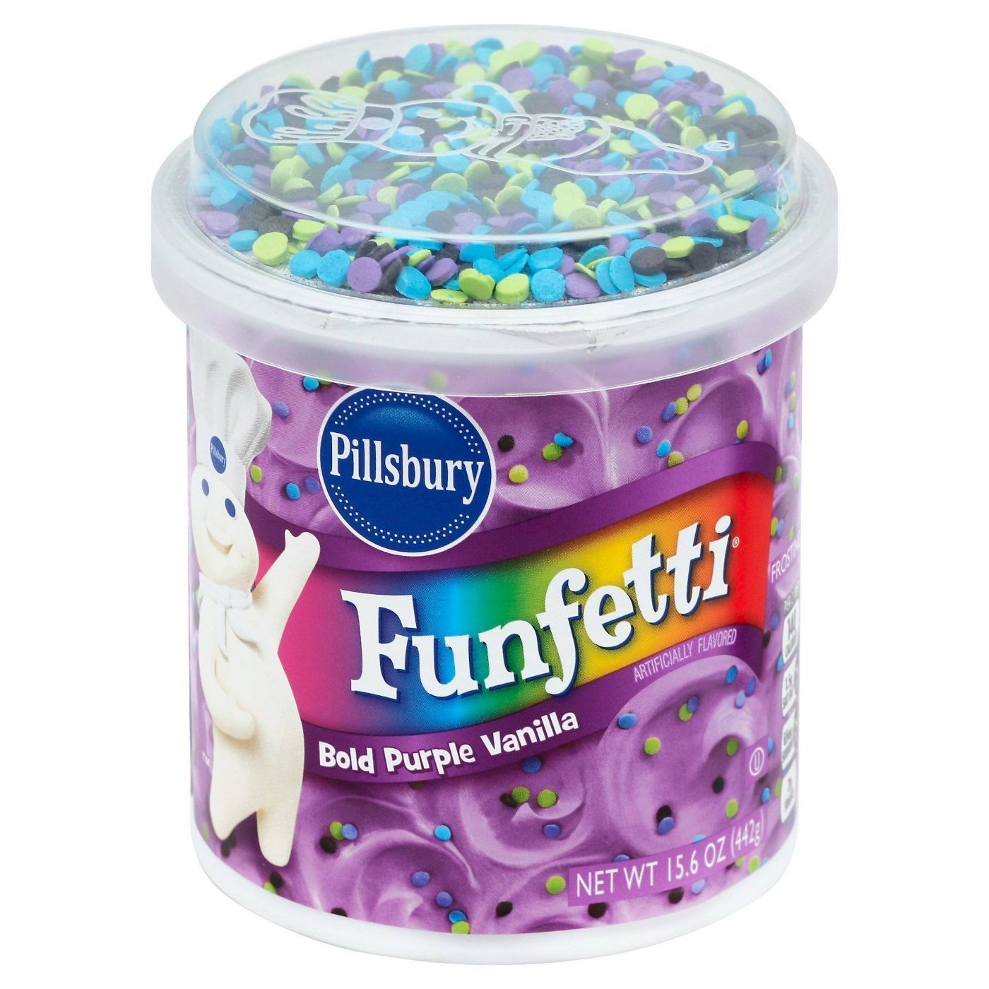 Pillsbury Bold Purple Vanilla Funfetti Frosting 442g
