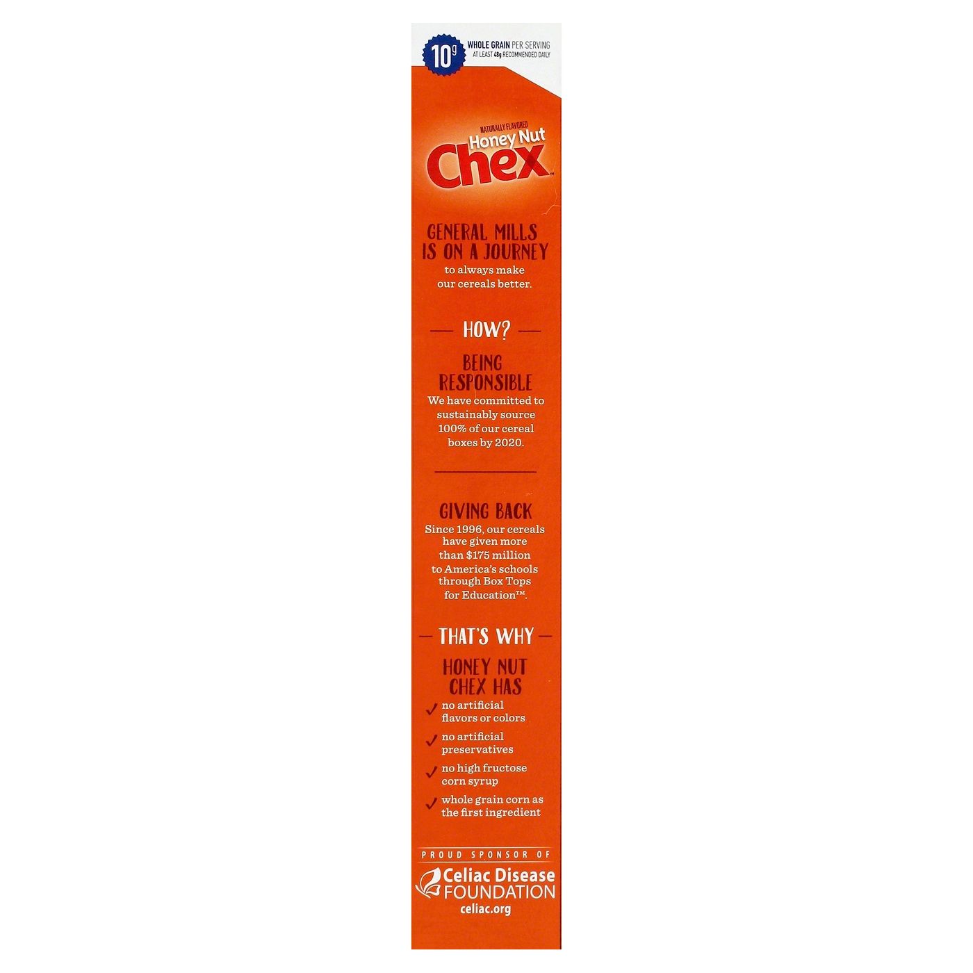 General Mills Honey Nut Chex Cereal 354g