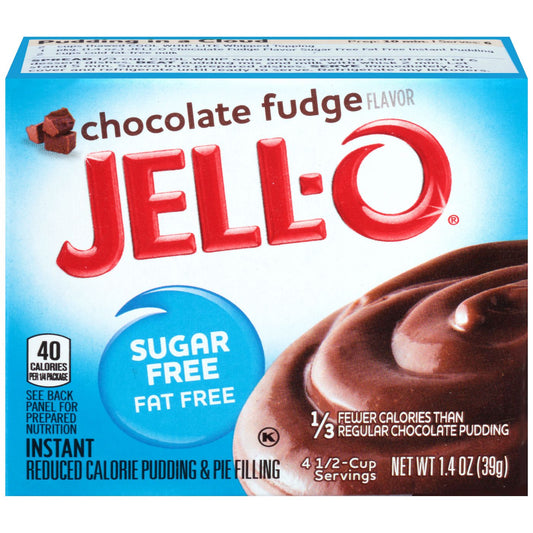 Jell-O Instant Sugar Free-Fat Free Chocolate Fudge Pudding & Pie Filling 39g