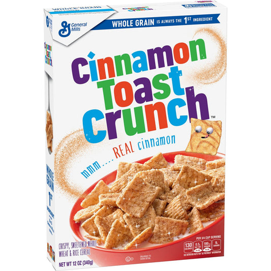 General Mills Cinnamon Toast Crunch Cereal 340g(Best Before Date :- 15/05/2025)