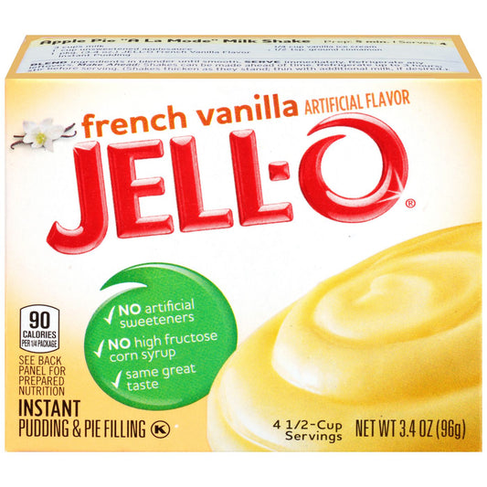 Jell-O French Vanilla Instant Pudding & Pie Filling 96g