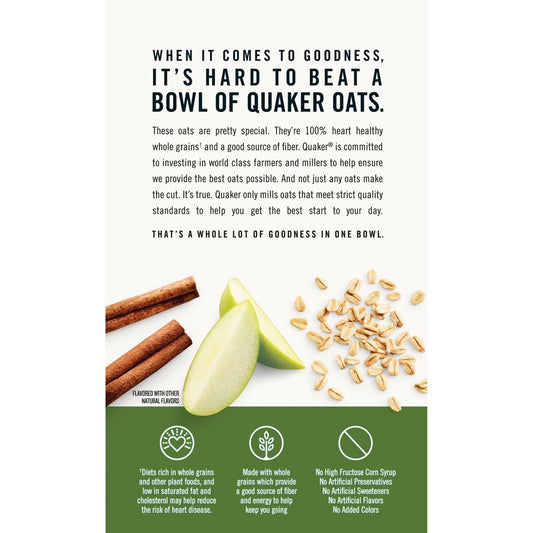 Quaker Instant Oatmeal Apple & Cinnamon 430g