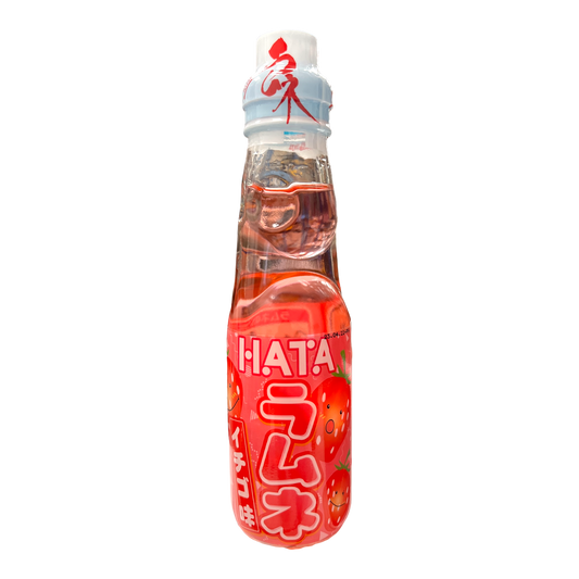 Hatakosen Strawberry Ramune Soda 200ml [Japanese]