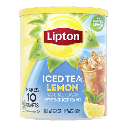 Lipton Lemon Iced Tea Lemon Sweetened Iced Tea Mix 670g