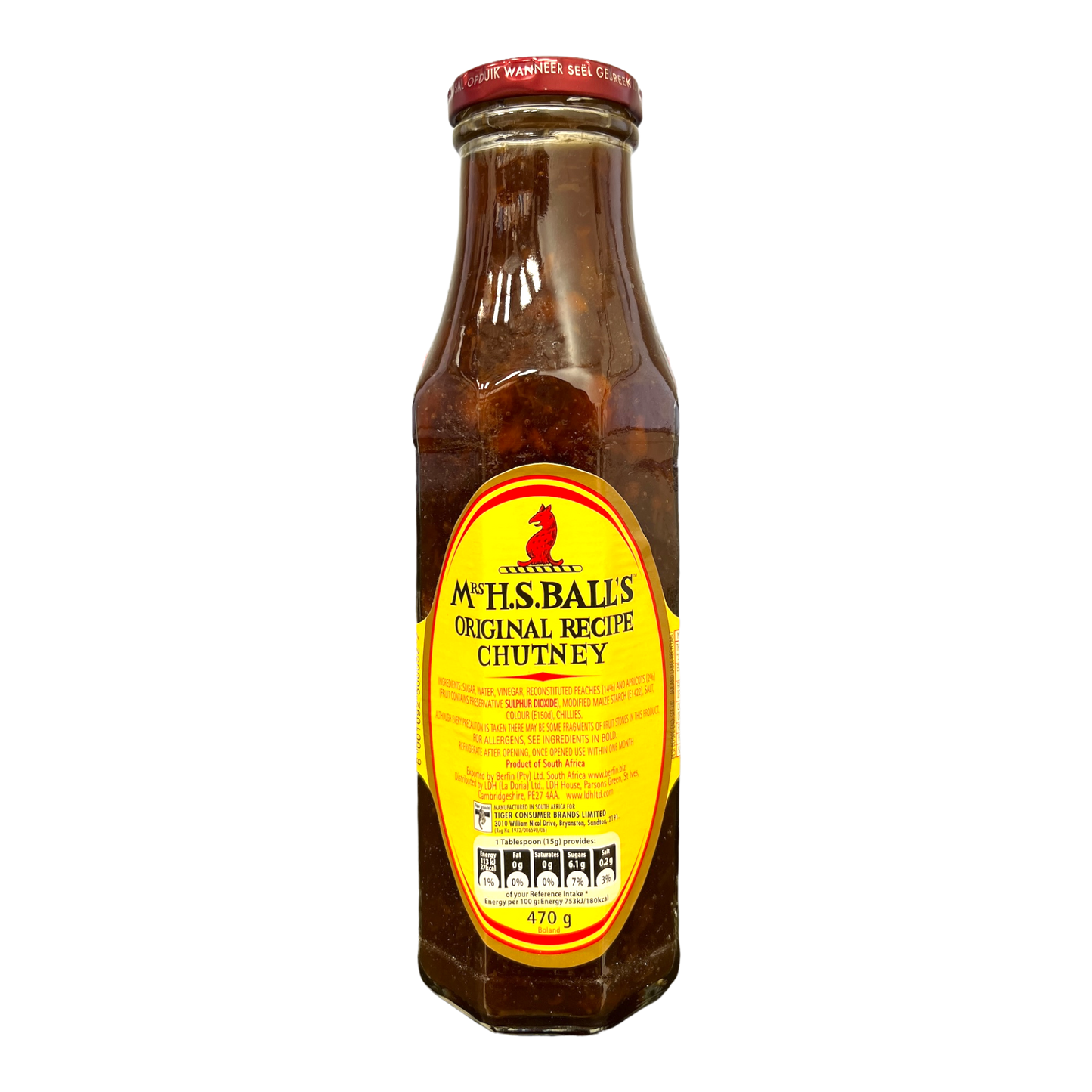 Mrs H.S. Balls Original Recipe Chutney 470g [South African]