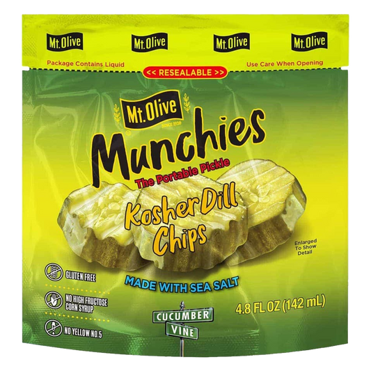 Mt. Olive Munchies Kosher Dill Chips Pouch 142ml