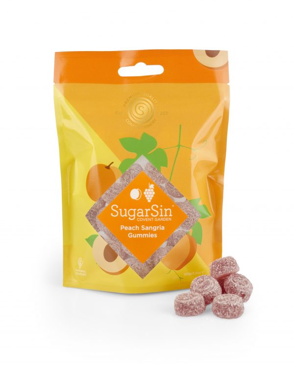 SugarSin Peach Sangria Gummies 100g