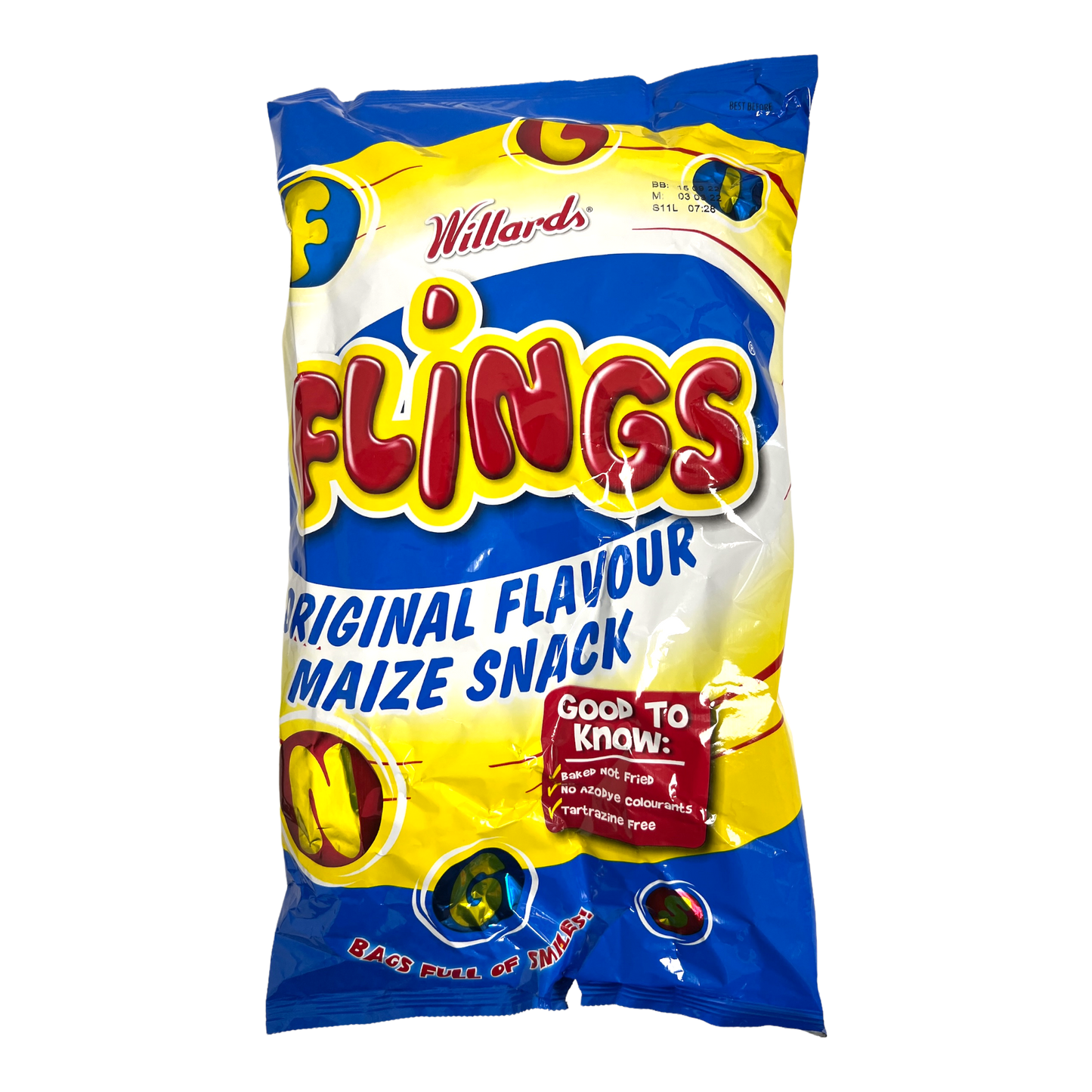 Willards Flings Original Flavour Maize Snack 150g [Zimbabwe]