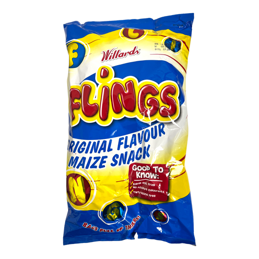 Willards Flings Original Flavour Maize Snack 150g [Zimbabwe]