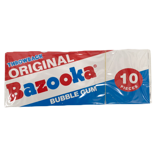 Bazooka Throwback Original Bubble Gum 10ct sold by American Grocer in the UK
