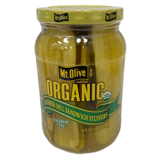 Mt. Olive Organic Kosher Dill Sandwich Stuffers 473ml
