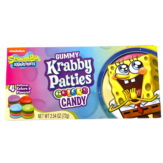 Spongebob Squarepants Gummy Krabby Patties Colors Candy 72g