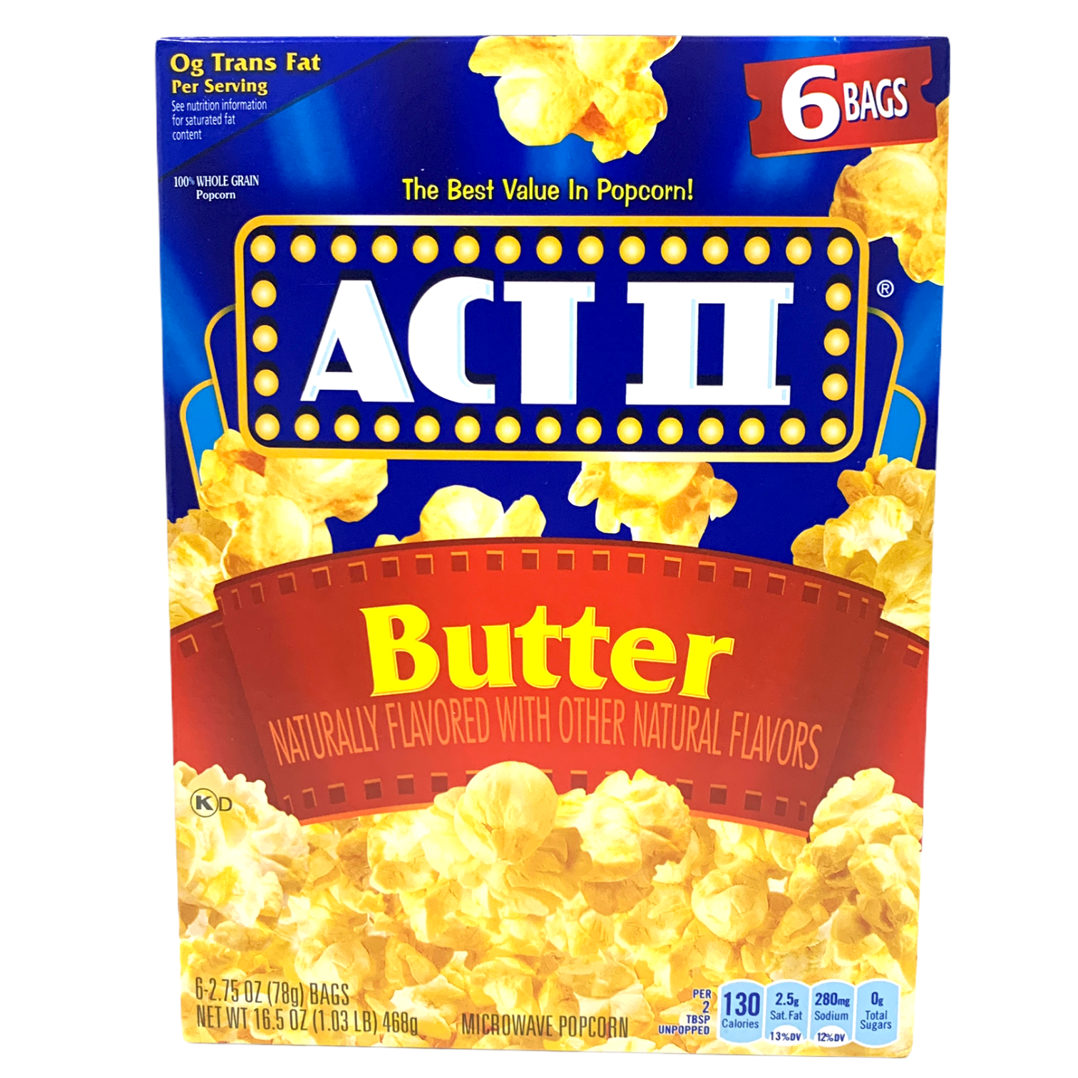 Act II Butter Microwave Popcorn 468g sold by American Grocer in the UK