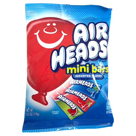 Airheads Mini Bars Assorted Flavours Candy 119g sold by American Grocer in the UK