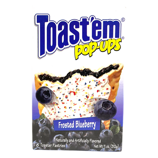 Toast'em Pop-Ups Frosted Blueberry Fruit Toaster Pastries 288g