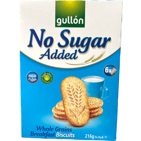 Gullon No Sugar Added Whole Grain Breakfast Biscuits 216g [Spain]